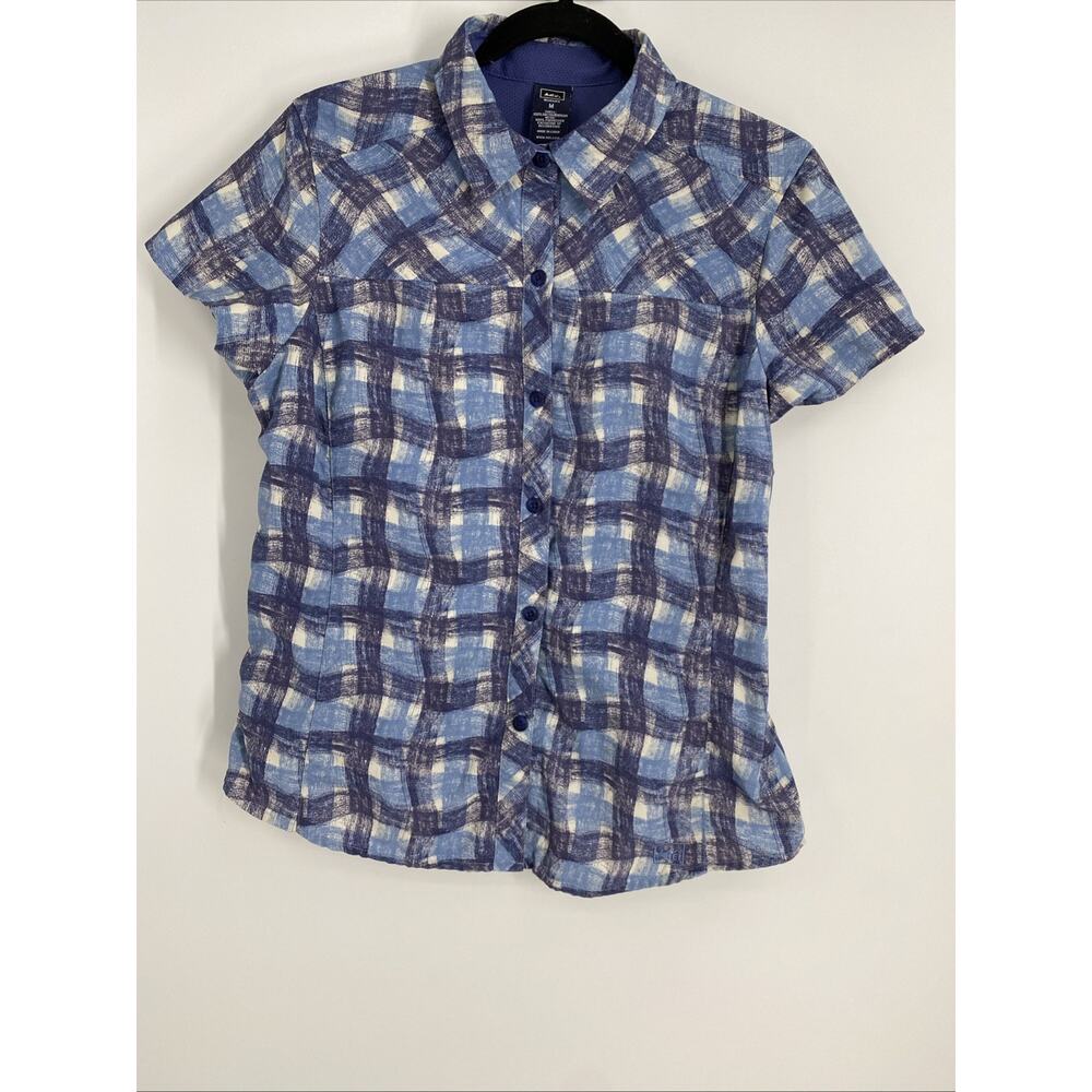 REI Buttown Down Shirt Women’s Size M Pockets Moisture Wick Outdoor Utility 591